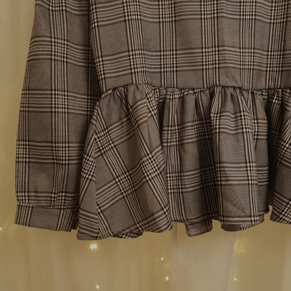 Two piece plaid peplum top - Picture 11 of 15